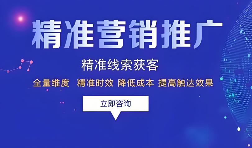 精準(zhǔn)營(yíng)銷(xiāo)推廣精準(zhǔn)營(yíng)銷(xiāo)獲客
